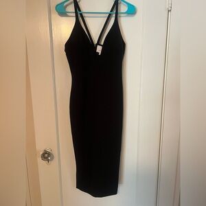 Cinq à Sept Black Midi Dress